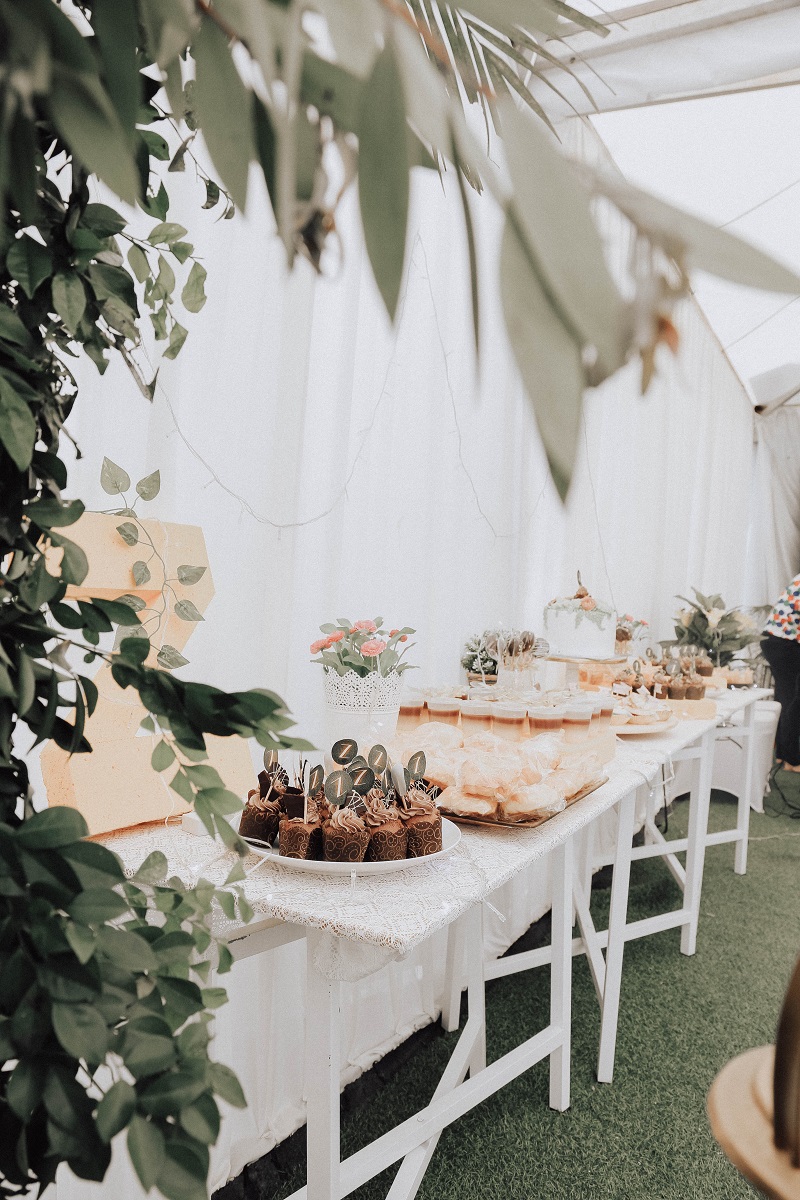 Sweet table met cupcakes